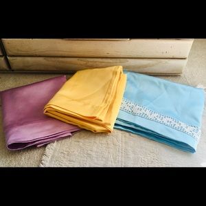 Homemade by Hand 3 Heavy Satin Pillowcases 32x21